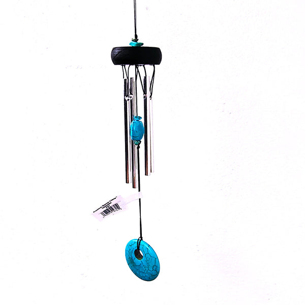 Woodstock Precious Stones Chime Turquoise 12" Wind Catcher.