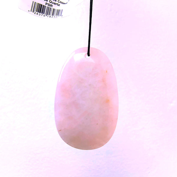 Woodstock Precious Stones Chime Rose Quartz 12" Wind Catcher.