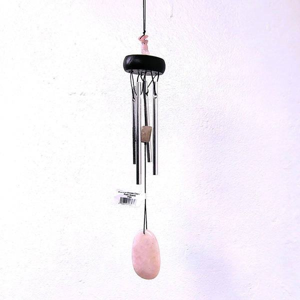 Woodstock Precious Stones Chime Rose Quartz 12" Wind Catcher.