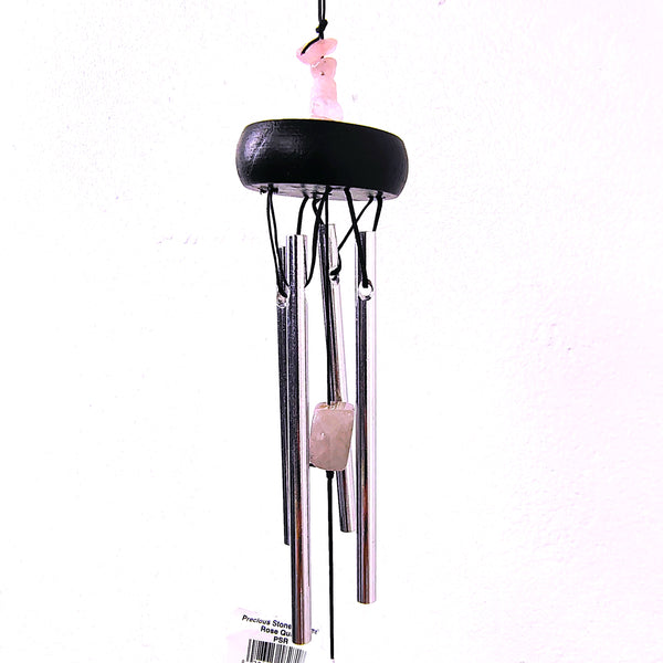 Woodstock Precious Stones Chime Rose Quartz 12" Wind Catcher.
