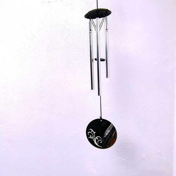 Woodstock Flourish Chime Tree of Life Silver Wind Chime 18"