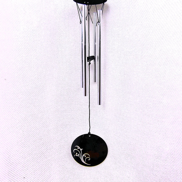 Woodstock Flourish Chime Dragonfly Silver Wind Chime 18"
