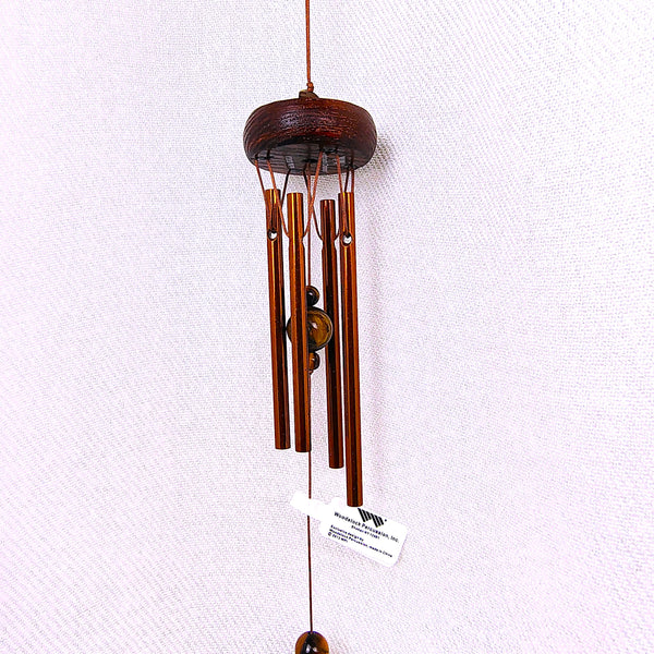Woodstock Precious Stones Chime Tiger's Eye 11" Wind Catcher.