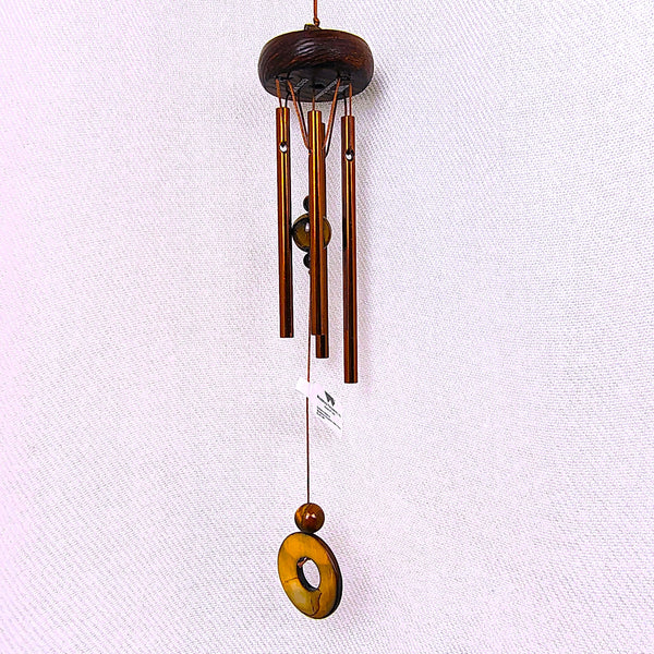 Woodstock Precious Stones Chime Tiger's Eye 11" Wind Catcher.
