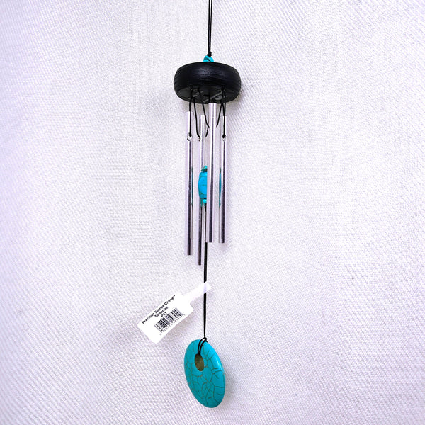 Woodstock Precious Stones Chime Turquoise 11" Wind Catcher.
