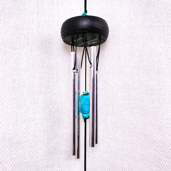 Woodstock Precious Stones Chime Turquoise 11" Wind Catcher.