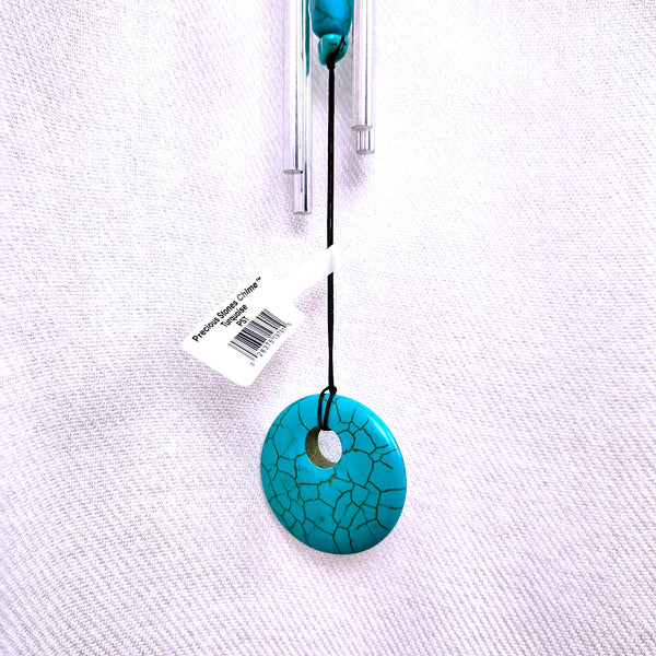 Woodstock Precious Stones Chime Turquoise 11" Wind Catcher.
