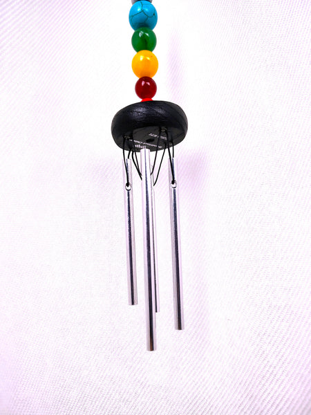 Woodstock Pocket Chakra Wind Chime 11'' Silver Wind Chime