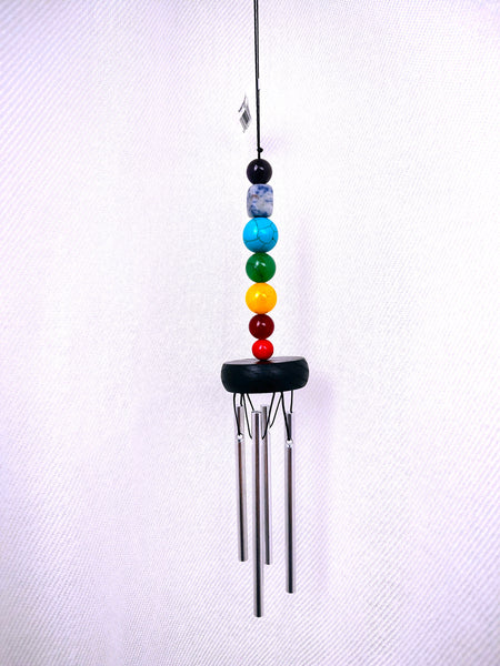 Woodstock Pocket Chakra Wind Chime 11'' Silver Wind Chime