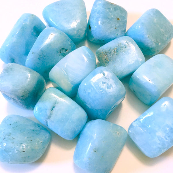 Blue Aragonite Tumbled