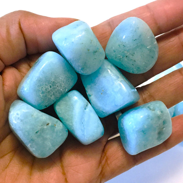 Blue Aragonite Tumbled