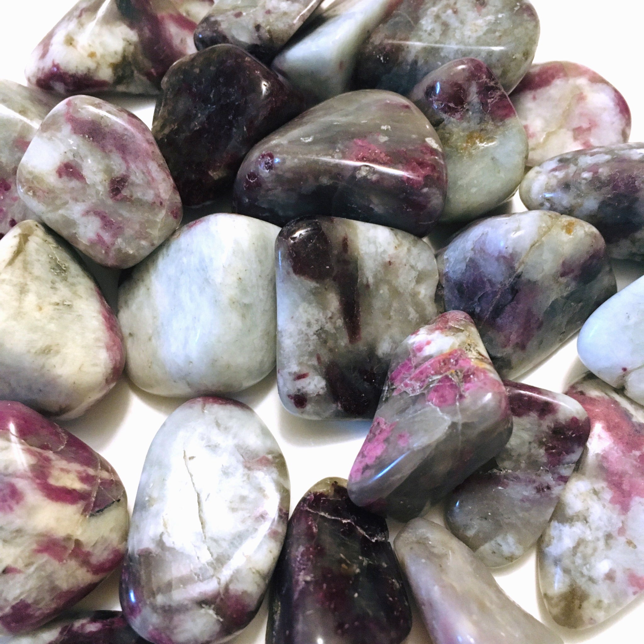 Pink Tourmaline Tumbled