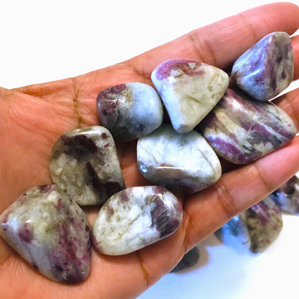 Pink Tourmaline Tumbled