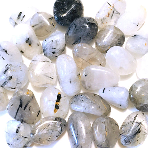 Tourmalinated Quartz Tumbled
