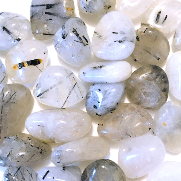 Tourmalinated Quartz Tumbled