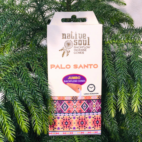 Native Soul Backflow Incense Jumbo Cones Palo Santo