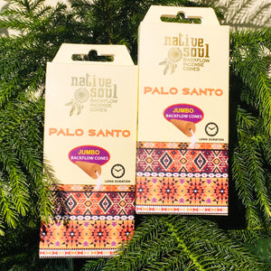 Native Soul Backflow Incense Jumbo Cones Palo Santo