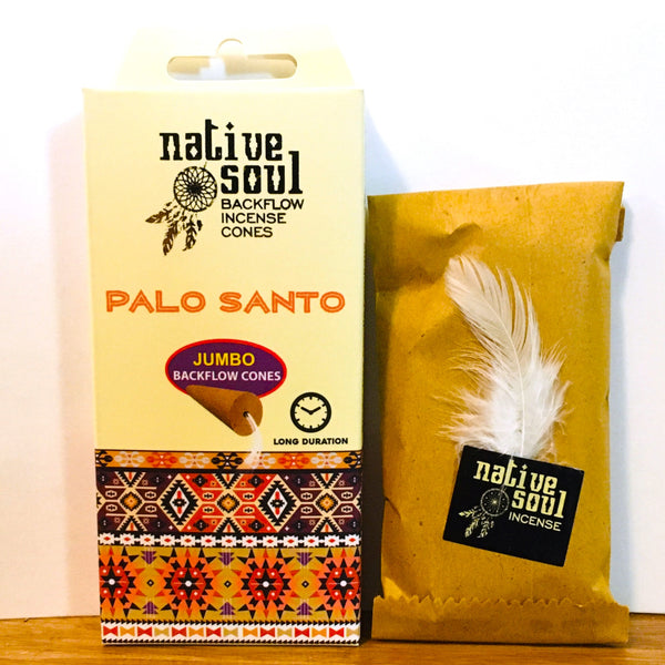 Native Soul Backflow Incense Jumbo Cones Palo Santo