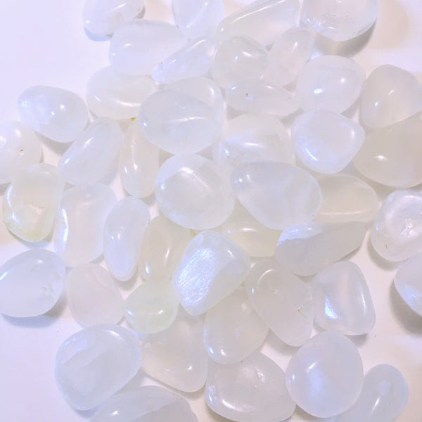 White Calcite Tumbled