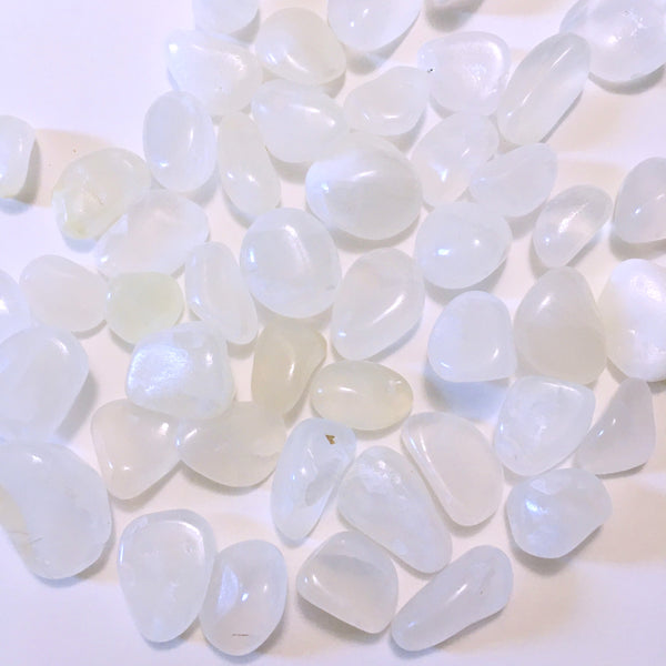 White Calcite Tumbled