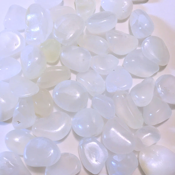 White Calcite Tumbled