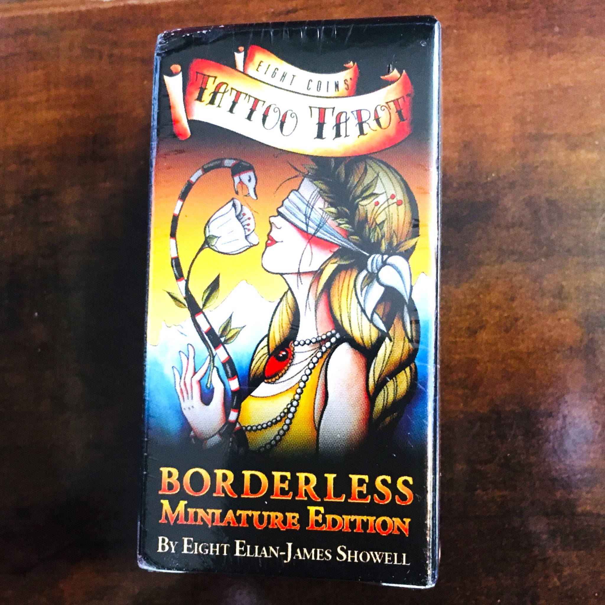 Eight Coins' Tattoo Tarot Borderless Miniature Edition Cards