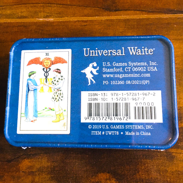 Universal Waite Tarot Deck with Tin Box