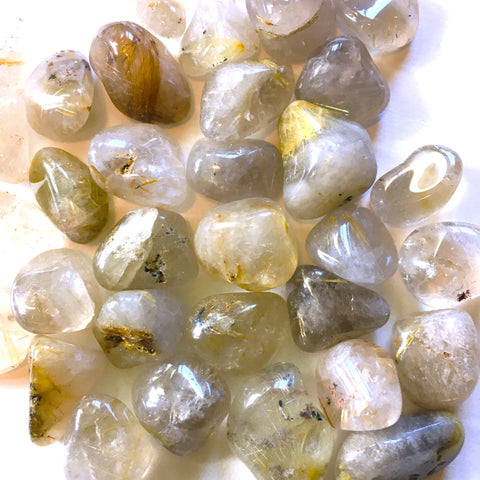 Rutilated Quartz Tumbled