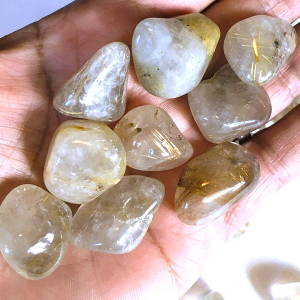 Rutilated Quartz Tumbled