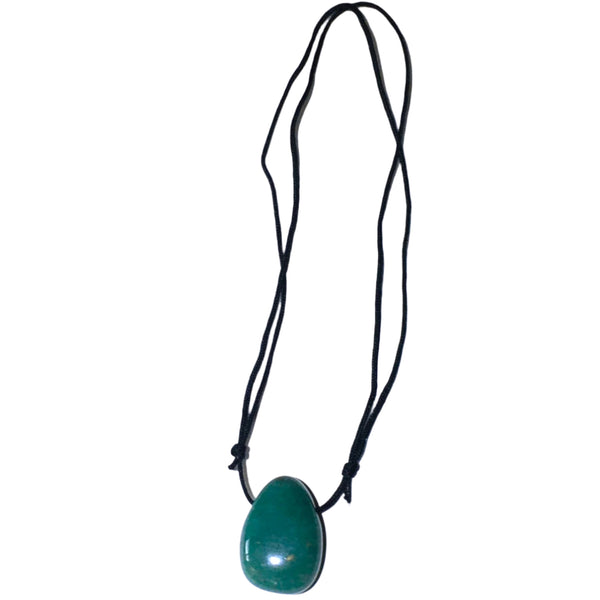 Aventurine Stone Crystal Pendant tumble necklace