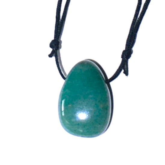 Aventurine Stone Crystal Pendant tumble necklace