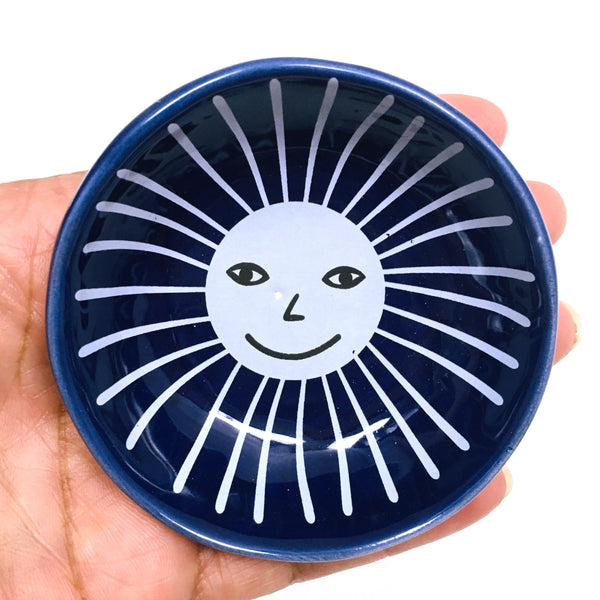 Sunshine Sun Trinket Ceramic Dish Jewelry Tray