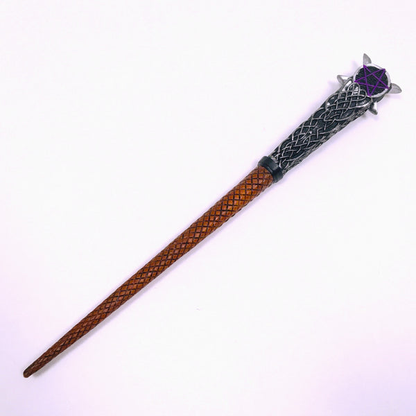 Sacred Moon Triple Moon Pentagram Magic Wand