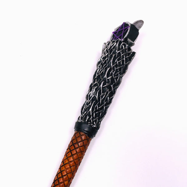Sacred Moon Triple Moon Pentagram Magic Wand