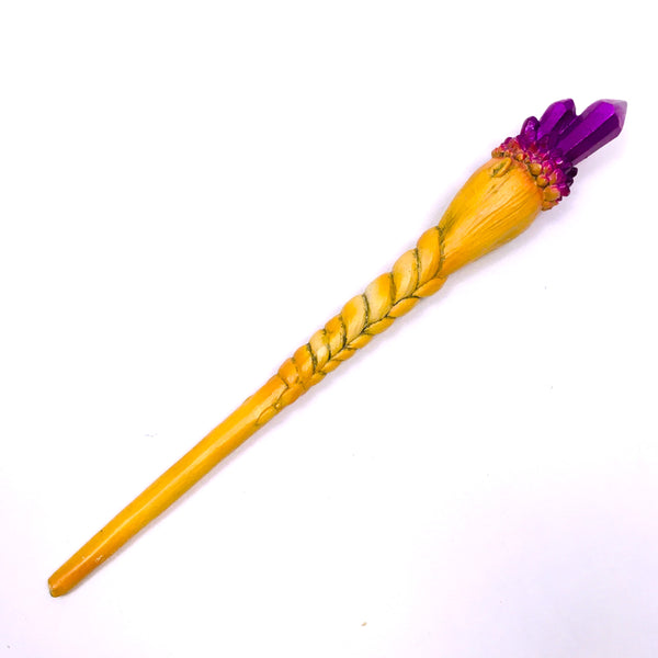 Purple Crystal Goddess Elf Magic Wand