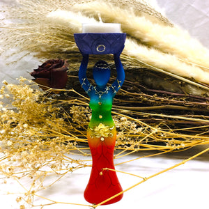 Chakra Goddess Figurine Tealight Holder