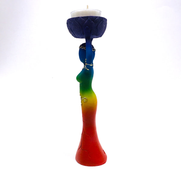 Chakra Goddess Figurine Tealight Holder