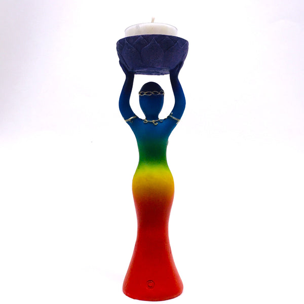 Chakra Goddess Figurine Tealight Holder