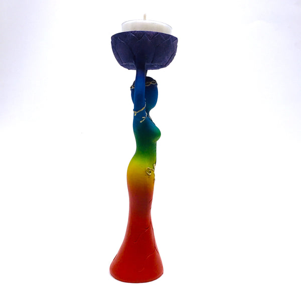 Chakra Goddess Figurine Tealight Holder