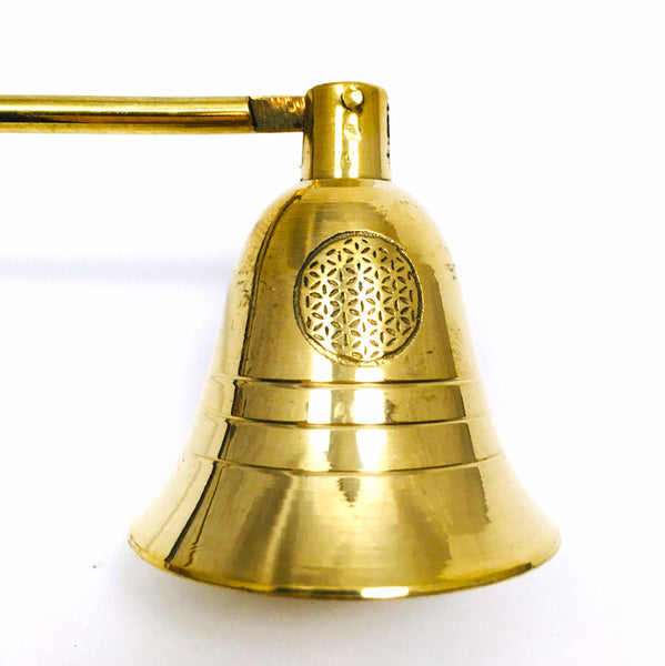 Flower of Life Brass Candle Snuffer