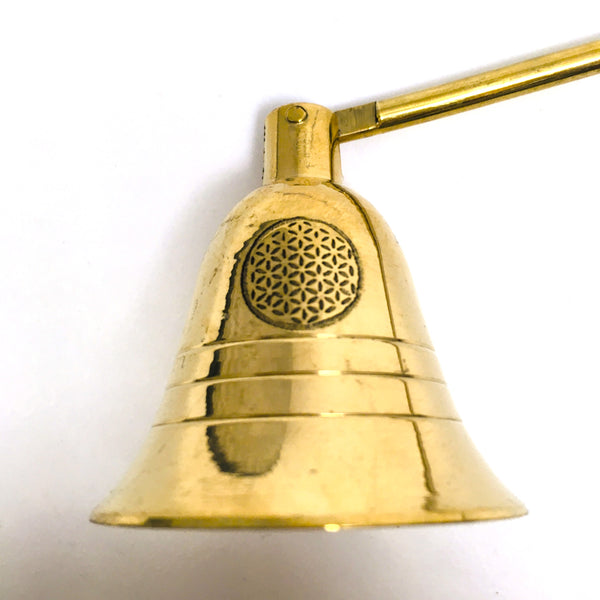 Flower of Life Brass Candle Snuffer