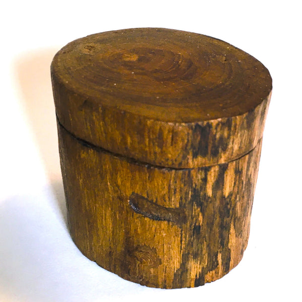 Tree Trunk Trinket Box with Swivel lid Small