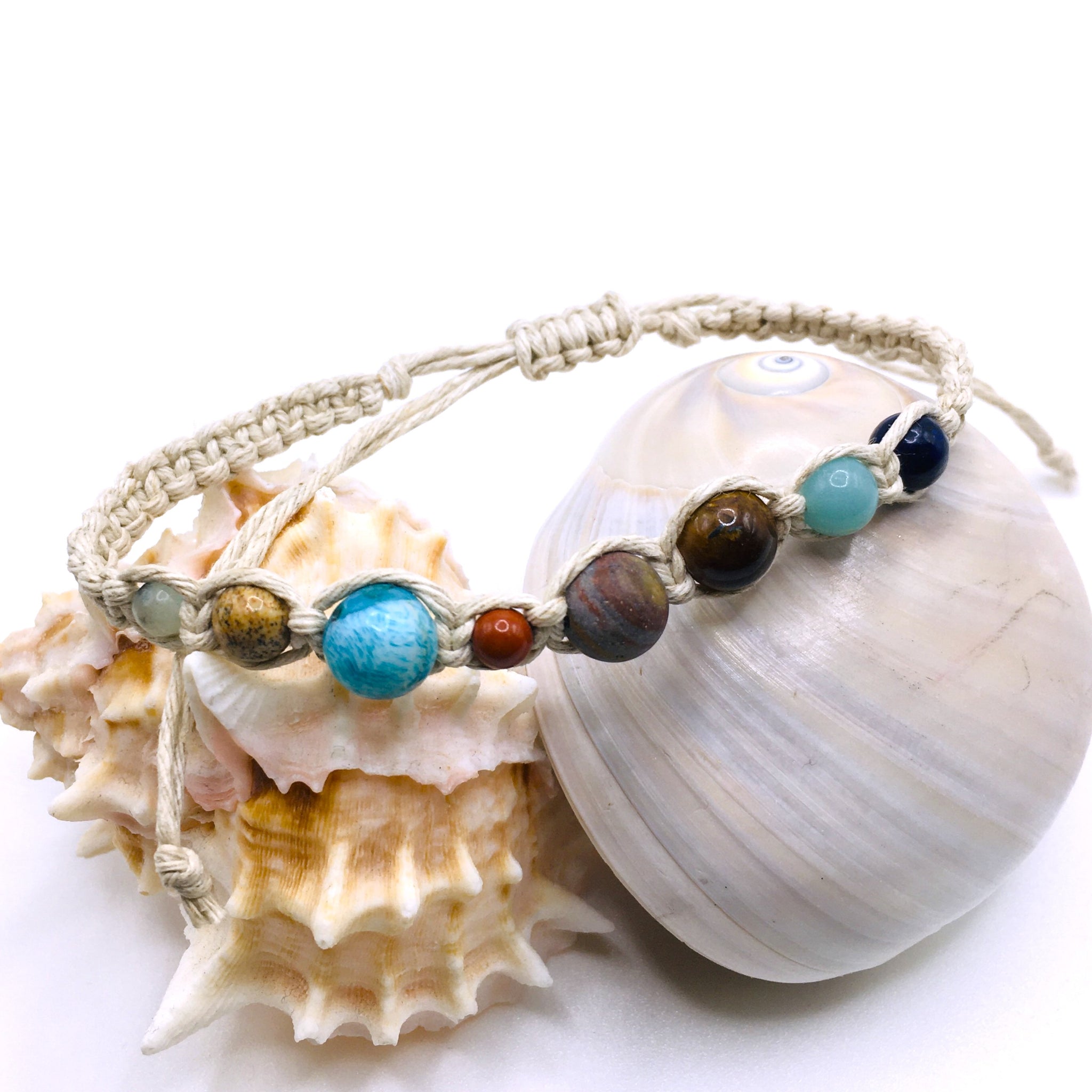 Solar System Adjustable Hemp Bracelet