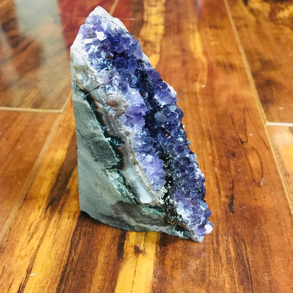 Amethyst Geode Cluster with Polished Edges