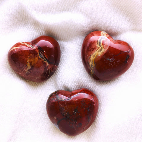 Brecciated Jasper Puff Heart Stone