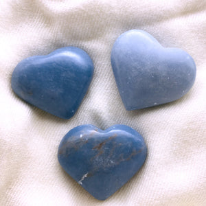 Angelite Puff Heart Stone