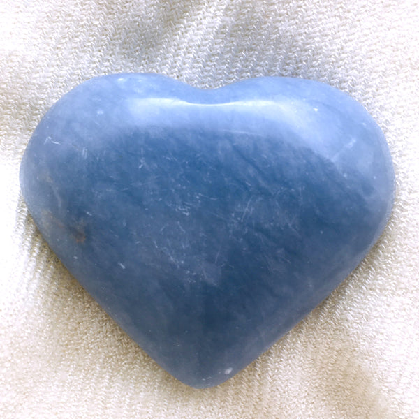 Angelite Puff Heart Stone