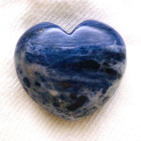 Sodalite Puff Heart Stone
