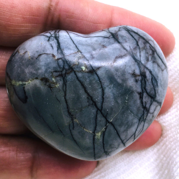 Picasso Jasper Puff Heart Stone