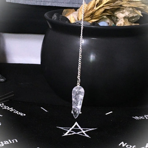Clear quartz Pendulum Divination Dowsing